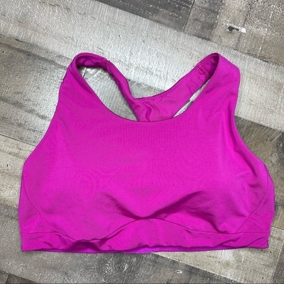Athleta Circuit Fuchsia Sports Bra medium - Picture 3 of 10
